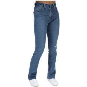 Levi's 725 bootcut jeans met hoge taille voor dames, denim