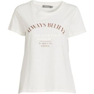 Geisha T-shirt met tekst wit