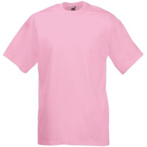 Fruit Of The Loom Heren Valueweight T-shirt met korte mouwen (Licht Roze)
