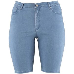 STUDIO skinny jeans short Halla blauw
