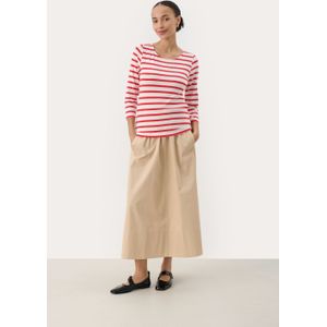 T-shirt Regular fit Bittersweet and White Stripe red