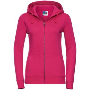 Russell Dames/Dames Authentic Full Zip Hoodie (Fuchsia)