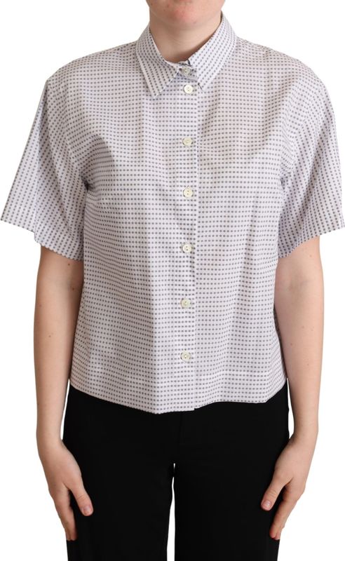 Dolce & Gabbana - Polkadot Katoenen Shirt - Wit - Dames