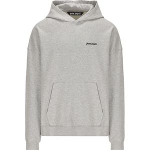 Palm Angels - Hoodie - Grijs - Geborduurd Logo