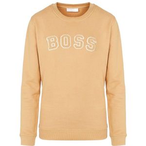 Women's Hugo Boss Esety Crew Neck Sweatshirt In Brown - Maat XS