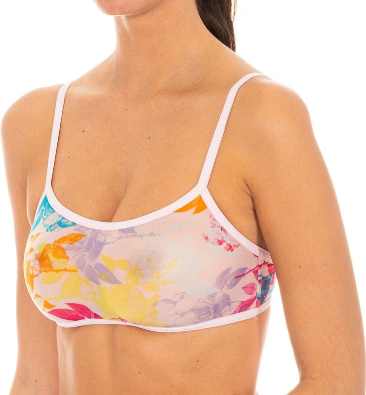 Calvin Klein - Sportbh - Veelkleurig - Nylon - Ademend en Comfortabel Ontwerp