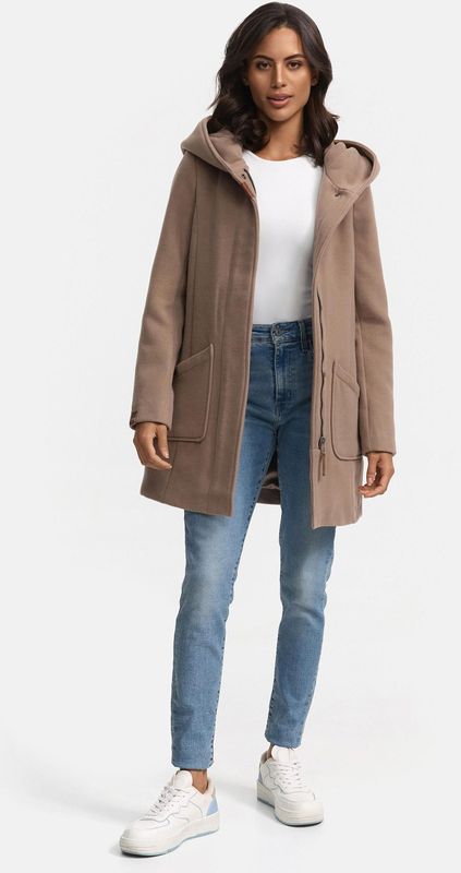 Marikoo - Dames Wintermantel - Met Capuchon - Getailleerd Model