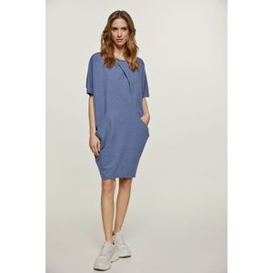 A-lijn Jurken - Blauw Gemêleerd - Batwing-jurk