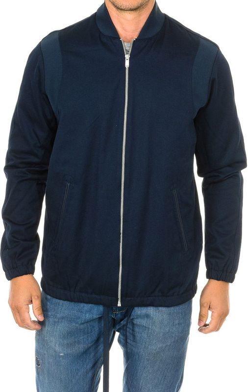 Jas - Blauw - D01469 - Met Verstelbaar Trekkoord en Binnenvoering