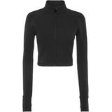 Plein Sport - Cropped Jogging Full Zip - Hoodie - Zwart - Polyester