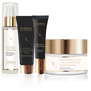 ONDER OOGCRÈME + Collageenserum + Dagcrème + HOUTSKOOL ZWART PEEL-OFF MASKER