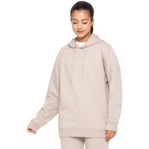 Enzo | Oversized Dameshoodie - Havermout - Maat XL