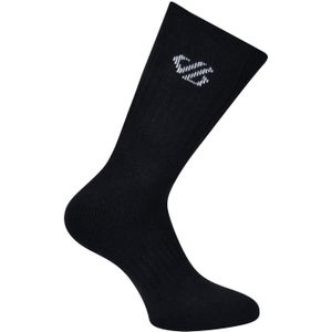 Dare 2B Uniseks Adult Essentials Geribde Manchet Sportsokken (Set van 3) (Zwart)