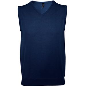 SOLS Unisex Heren Mouwloze V Hals Trui Vest (Marine) - Maat XS