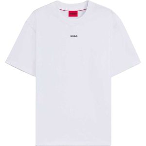 Hugo Heren Dapolino Logo T-Shirt met opdruk (Wit)