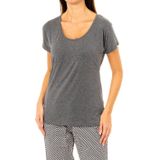 Dames-T-shirt - Grijs - UW0UW00103 - Korte Mouwen - Ronde Hals