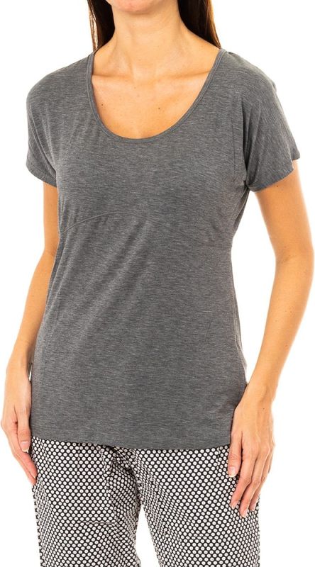 Dames-T-shirt - Grijs - UW0UW00103 - Korte Mouwen - Ronde Hals