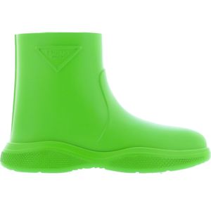 Prada - Groene Enkellaarzen - Dames - Aw 23 Stijlvol