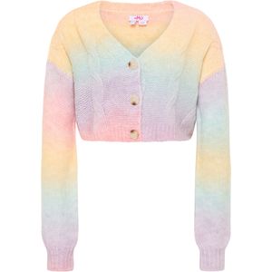 myMo - Biany - Cropped Vest - Zacht - V-hals - Kabelpatroon