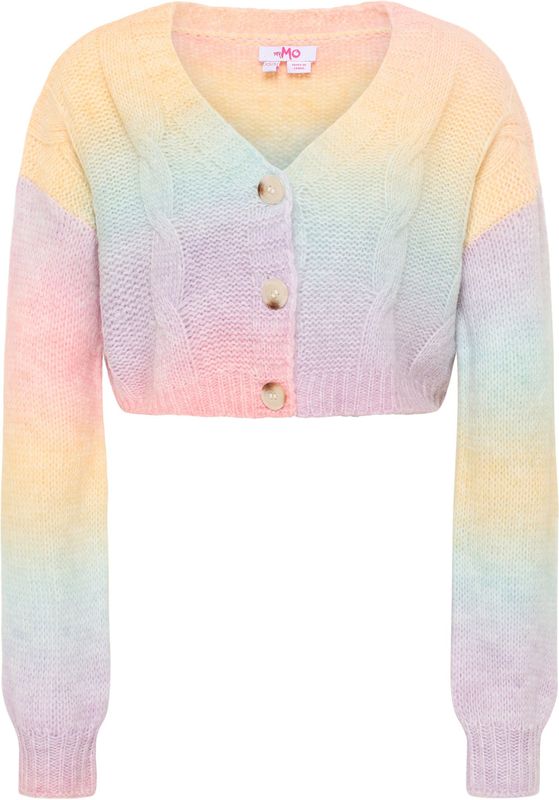 myMo - Biany - Cropped Vest - Zacht - V-hals - Kabelpatroon