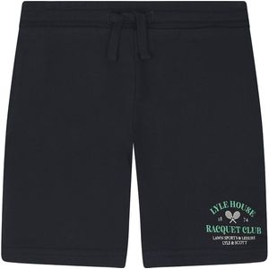 Lyle & Scott Kinderen/Kinderen Racquet Club Grafisch Sweatshort (Marine)