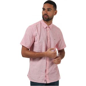 Tommy Hilfiger Overhemd Met Korte Mouwen Voor Heren, Roze - Maat S