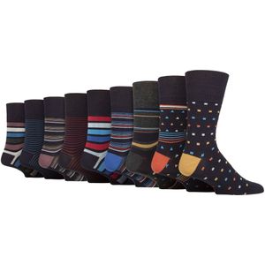 Gentle Grip - Bamboe Sokken - Heren - 9 Paar - Multipack