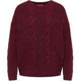 Mymo - Gebreide Trui - Donkerrood - Dames