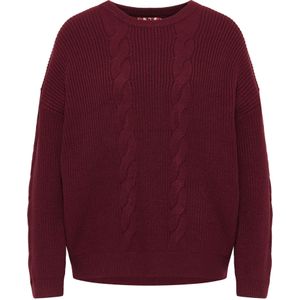 Mymo - Gebreide Trui - Donkerrood - Dames