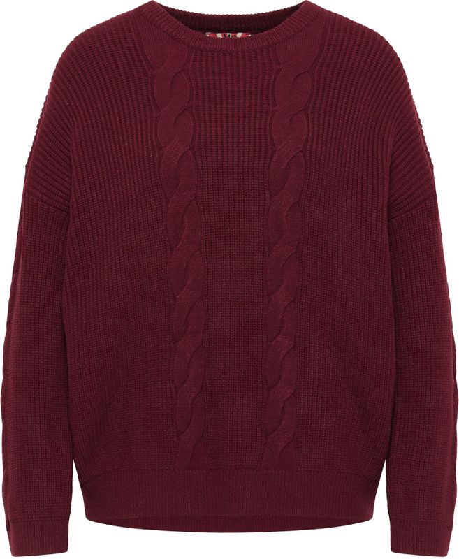 Mymo - Gebreide Trui - Donkerrood - Dames