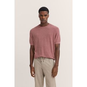 Bugatti - Gebreid Overhemd - Honingraatstructuur