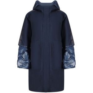 Parajumpers - Joy - Donsjack - Marineblauw - Oversized Lang Met Capuchon