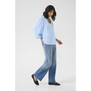 Kaffe - Blouse 'KAAnnika' - Lichtblauw - Wijde Blouse