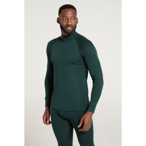 Mountain Warehouse Heren Merino II Base Layer Top (Donkergroen)