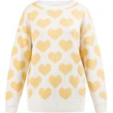 MYMO Trui  curry / wit