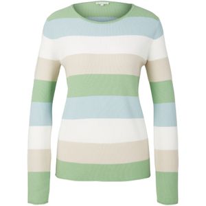 Tom Tailor - Longsleeve - Gemêleerd - V-hals - Driekwart Mouwen