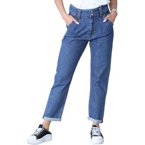 MYT - Boyfriend Jeans - Blauw - High Waisted - Relaxed Fit Tapered Legs