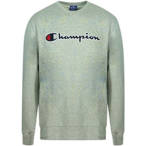 Champion Classic Script Logo Donkergrijs Sweatshirt - Maat S