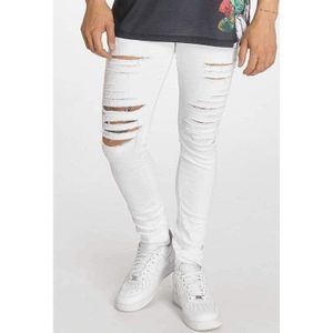 Criminal Damage - Camden - Jeans - Wit - Distressed Super Skinny