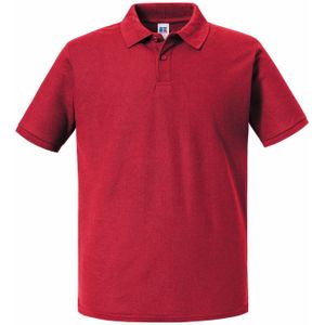 Russell Heren Authentiek Piqué Poloshirt (Klassiek rood)