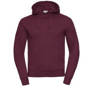 Russell Heren Authentieke Hooded Sweatshirt / Hoodie (Bourgondië) - Maat XL