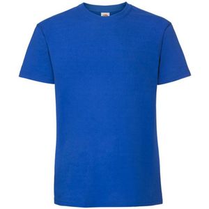 Fruit of the Loom Heren Iconic Premium Ringspun Katoen T-Shirt (Koningsblauw)
