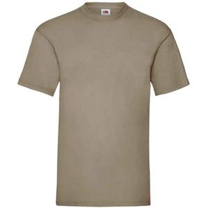 Fruit of the Loom Heren Valueweight T-Shirt (Kaki Groen)