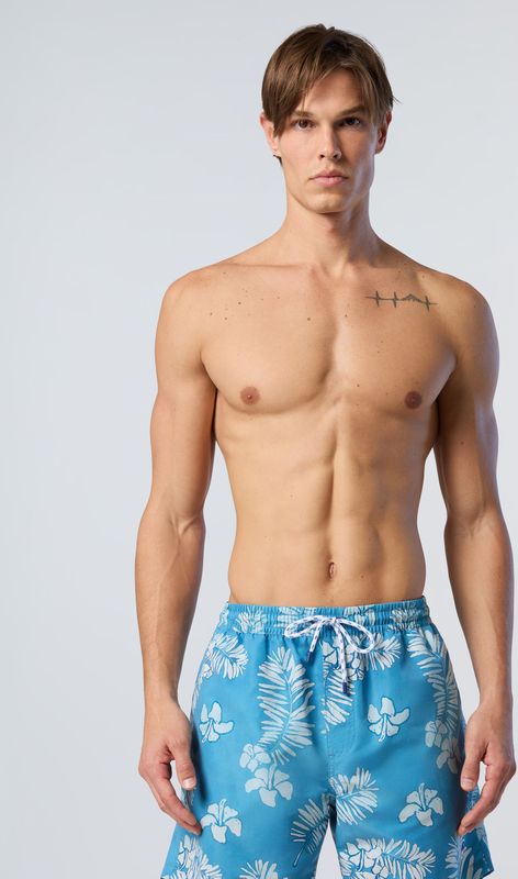 North Sails - Zwembroek - Perzikkleur - Bedrukt