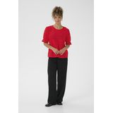 Cream, Dames, Blouses & Shirts, Rood, Maat: XS Katoen,