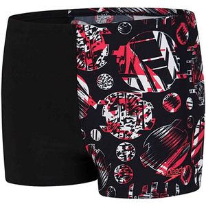 Speedo - GlitchAmp Allover - Jongens Zwemshort - Zwart - 8