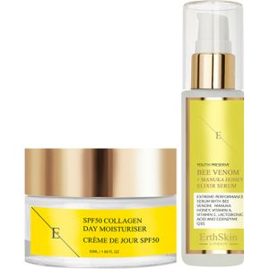 Bijengif + Manuka Honing Elixer Serum 60ml + SPF50 COLLAGEN DAY CREAM 50ML