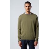North Sails - Katoenen Sweater - Groen - Ronde Hals