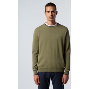 North Sails - Katoenen Sweater - Groen - Ronde Hals