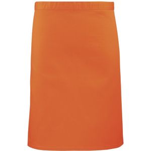 Premier Dames/Dames Mid-Length Apron (Pakket van 2) (Oranje)